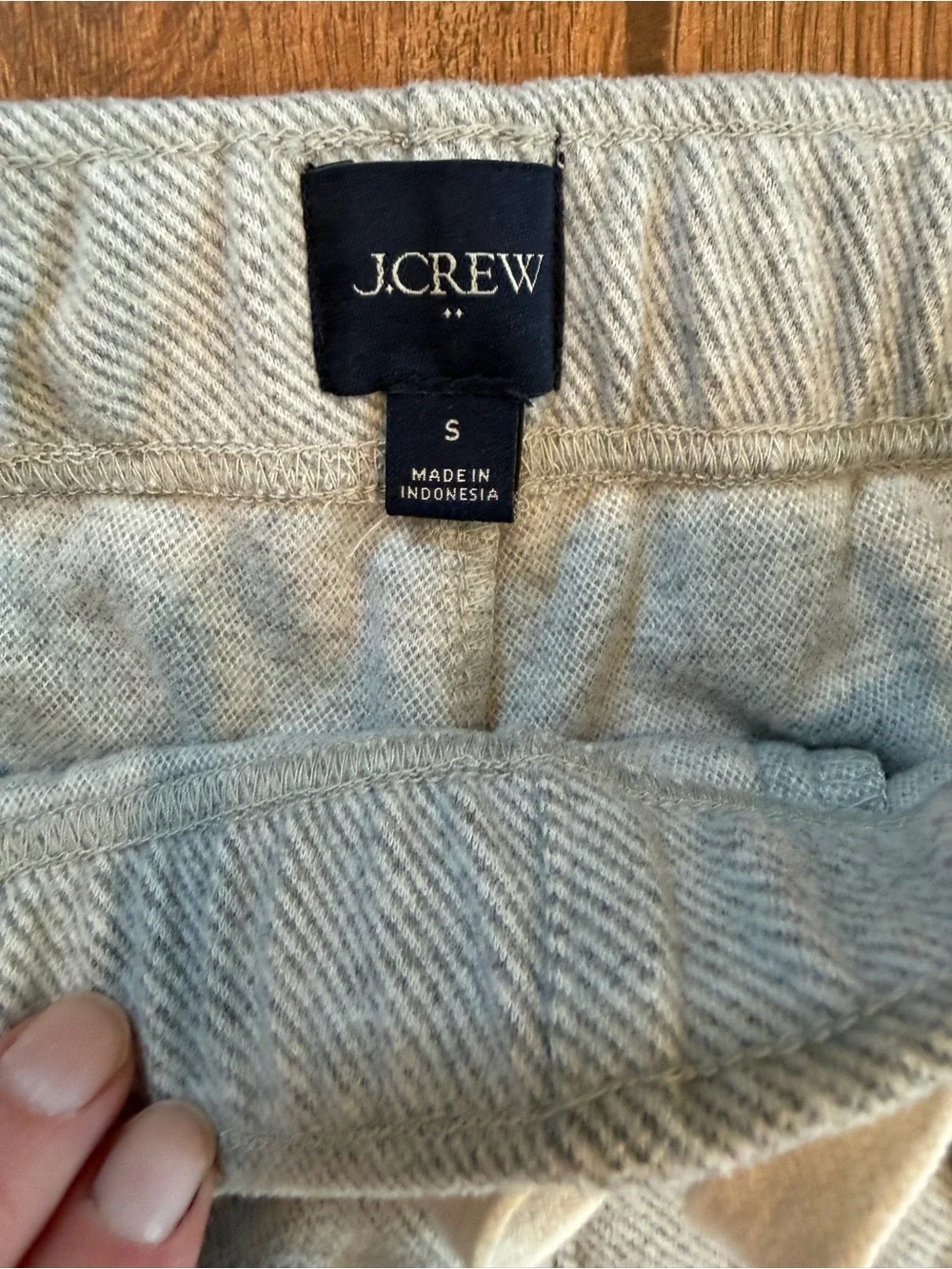 J. Crew Men's Light Gray Jogger Sweatpants with Drawstring / small